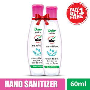 DABUR SANITIZER Hand Sanitizer 60ml (Buy 1 Get 1 Free)