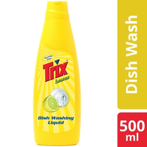 Trix Dishwashing Liquid 500ml Bottle Lemon Sparkling Clean