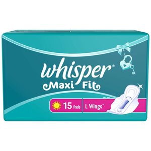 Whisper Maxi Fit Large (15 Piece Pack) Sanitary pads for women