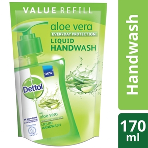 Dettol Handwash Aloe Vera 170ml Liquid Soap Refill