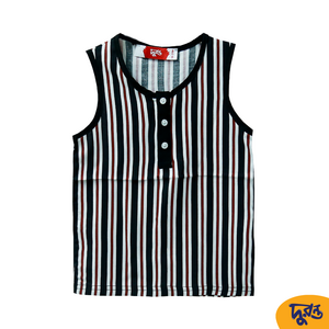Duronto - Yarn Dyed Stripe 100 Viscose Woven Vest Toddler Boys (0011)