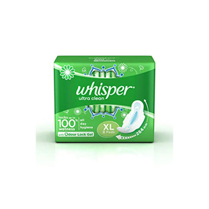 Whisper Ultra Clean 8 Pieces (XL) Sanitary pads for women