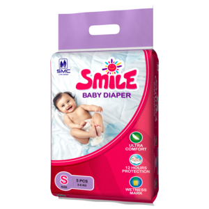 Smile Baby Diaper Mini series: Small(3-6 kg), Pack size: 5 pcs