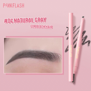 E09 - PINK FLASH Waterproof Auto Eyebrow Pencil - #04 Natural Gray