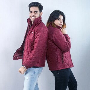 Lenor - Quilted Puffer Jacket (Sangria)