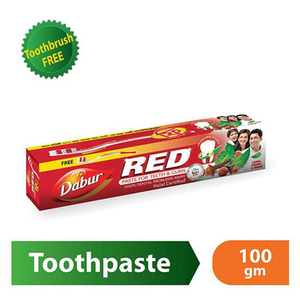 Dabur Red Toothpaste 100gm (Toothbrush Free)
