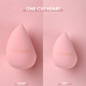 FA 136 - Focallure Latex Free Sponge Beauty Blender - One Cut Heart Shape