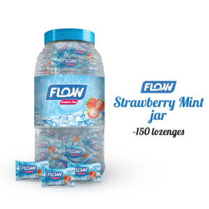 FLOW Strawberry Mint - Jar (150 pcs)
