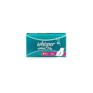 Whisper Maxi Fit Large (8 Piece Pack) Sanitary pads for women