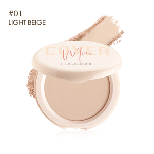 FA 155 - Focallure COVERMAX Two-Way-Cake Pressed Powder - 01 Light Beige