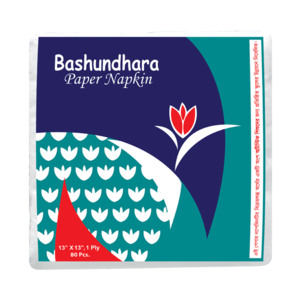 Bashundhara Napkin tissue 1 ply , 80 Sheets White, Non-Perfumed