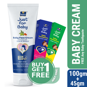 Parachute Just for Baby - Face Cream 100g (Toothpaste Free)